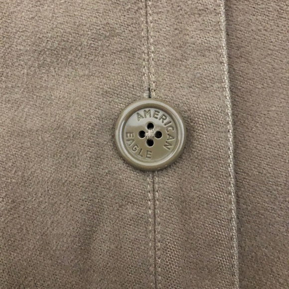 American Eagle Outfitter Cotton Chore/Trucker Jacket Tan - Size Small Unisex - Picture 7 of 8
